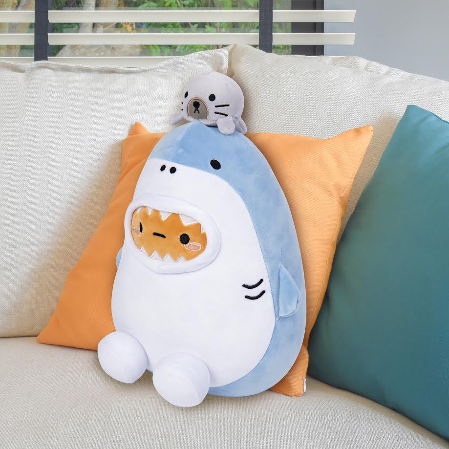 10” Shark Tayto & Seal Mochi Plush - Image 2