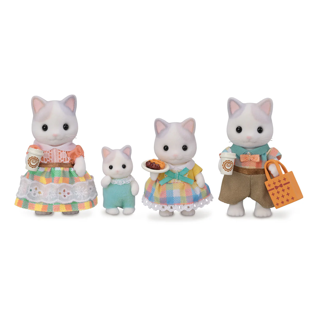 Calico Critter Latte Cat Family