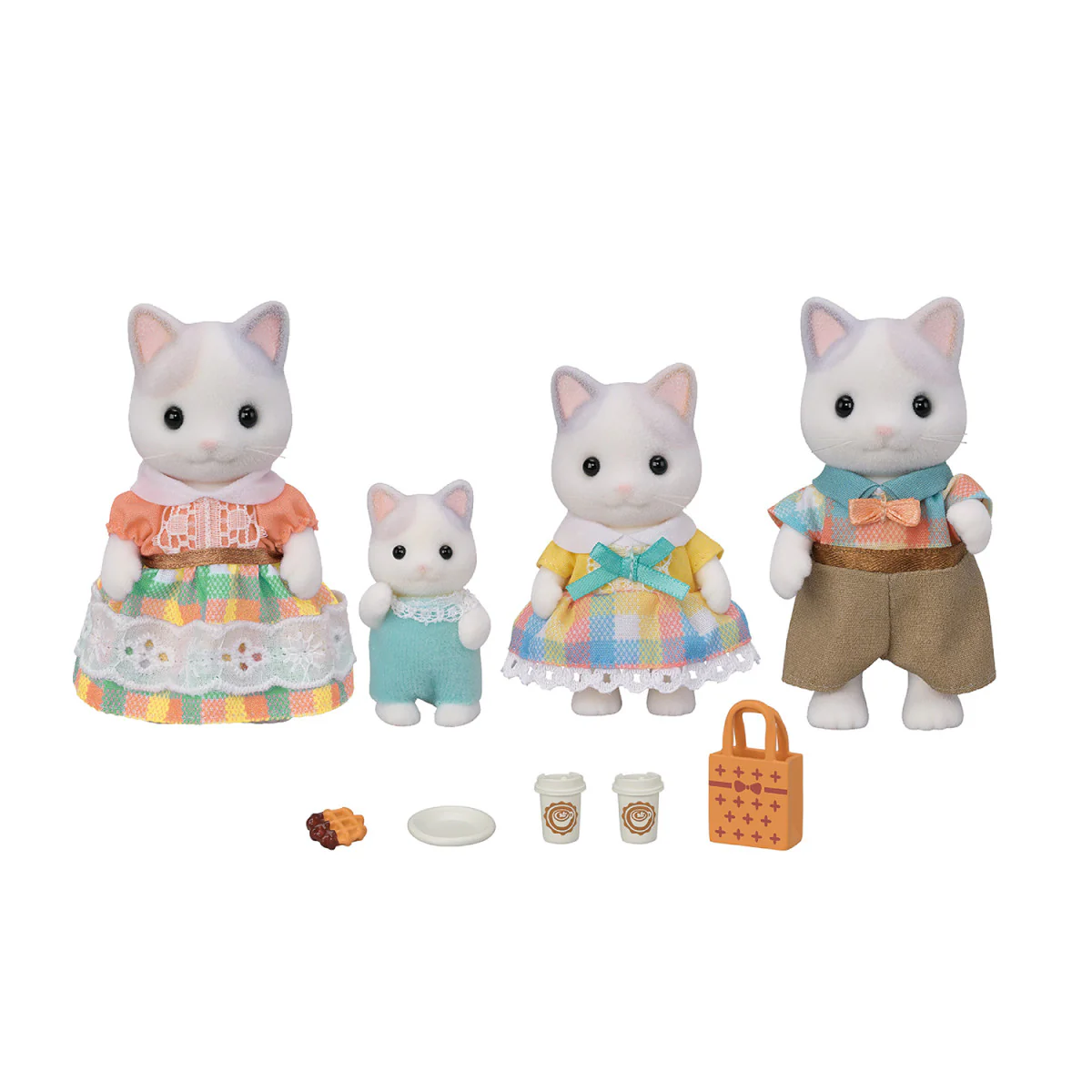 Calico Critter Latte Cat Family - Image 3