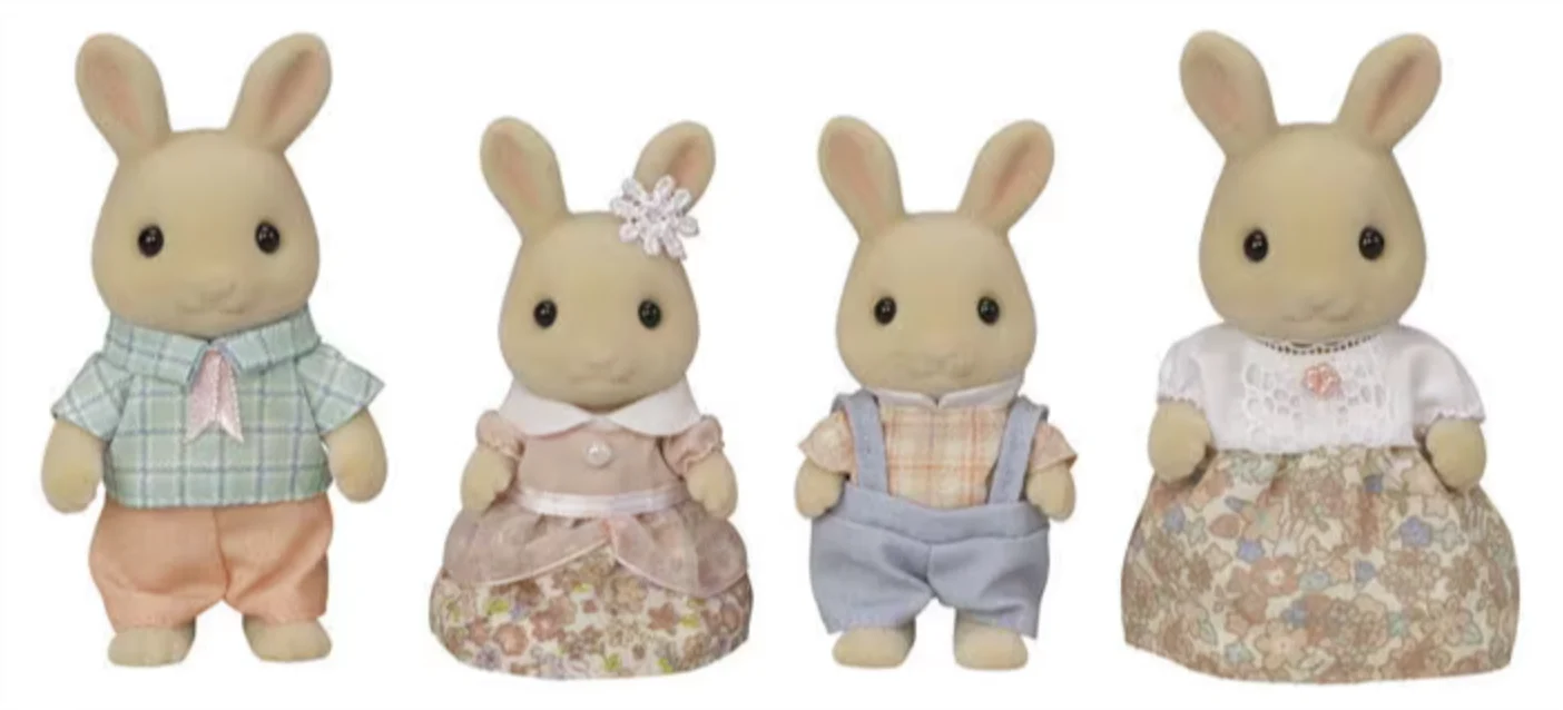Calico Critter Milky Rabbit Family - Image 2