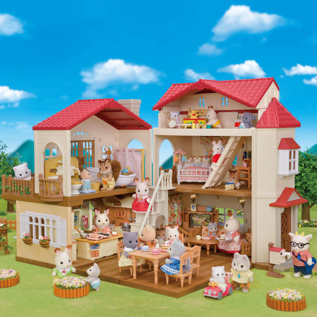 Calico Critters Red Roof Country Home -Secret Attic Playroom - Image 2