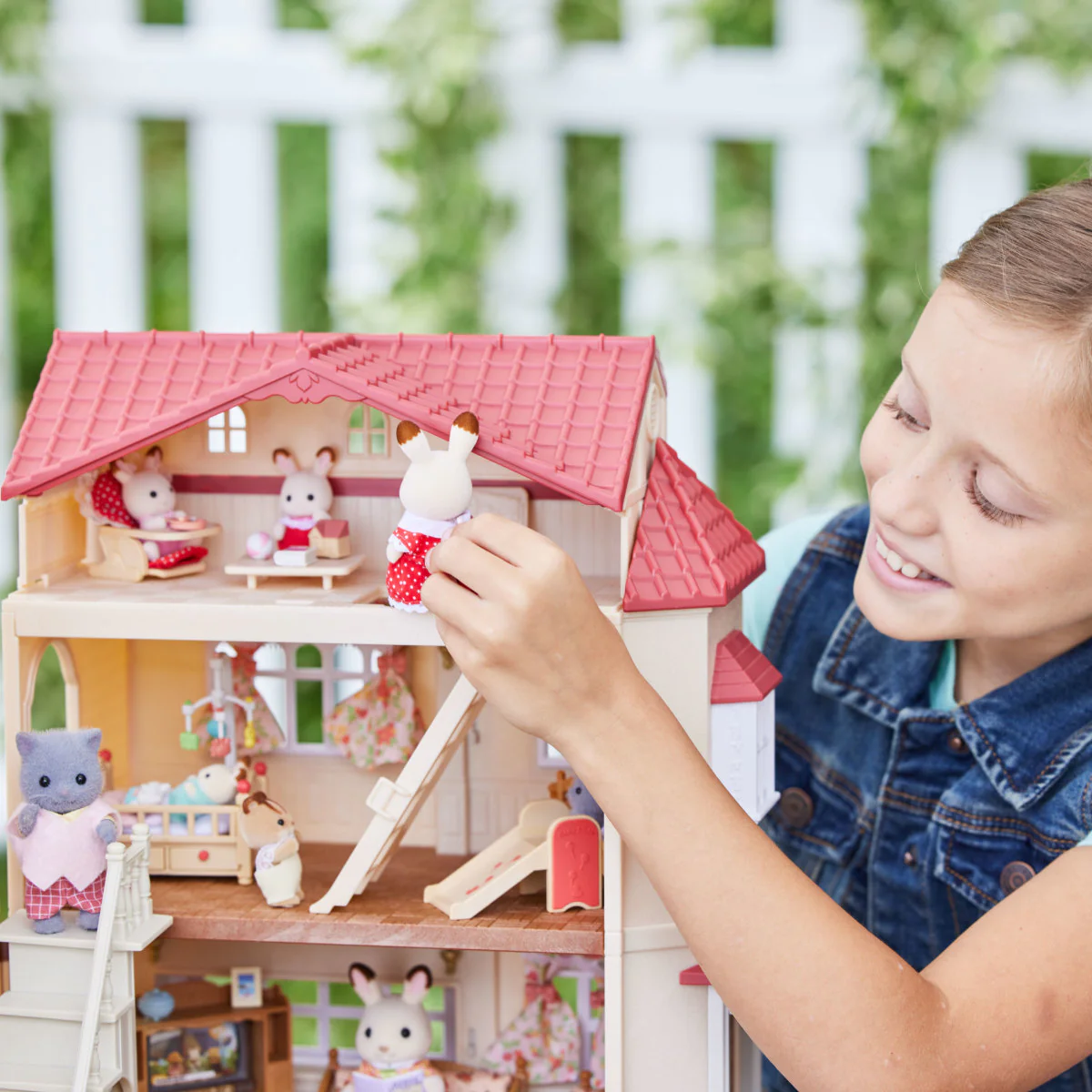 Calico Critters Red Roof Country Home -Secret Attic Playroom - Image 3