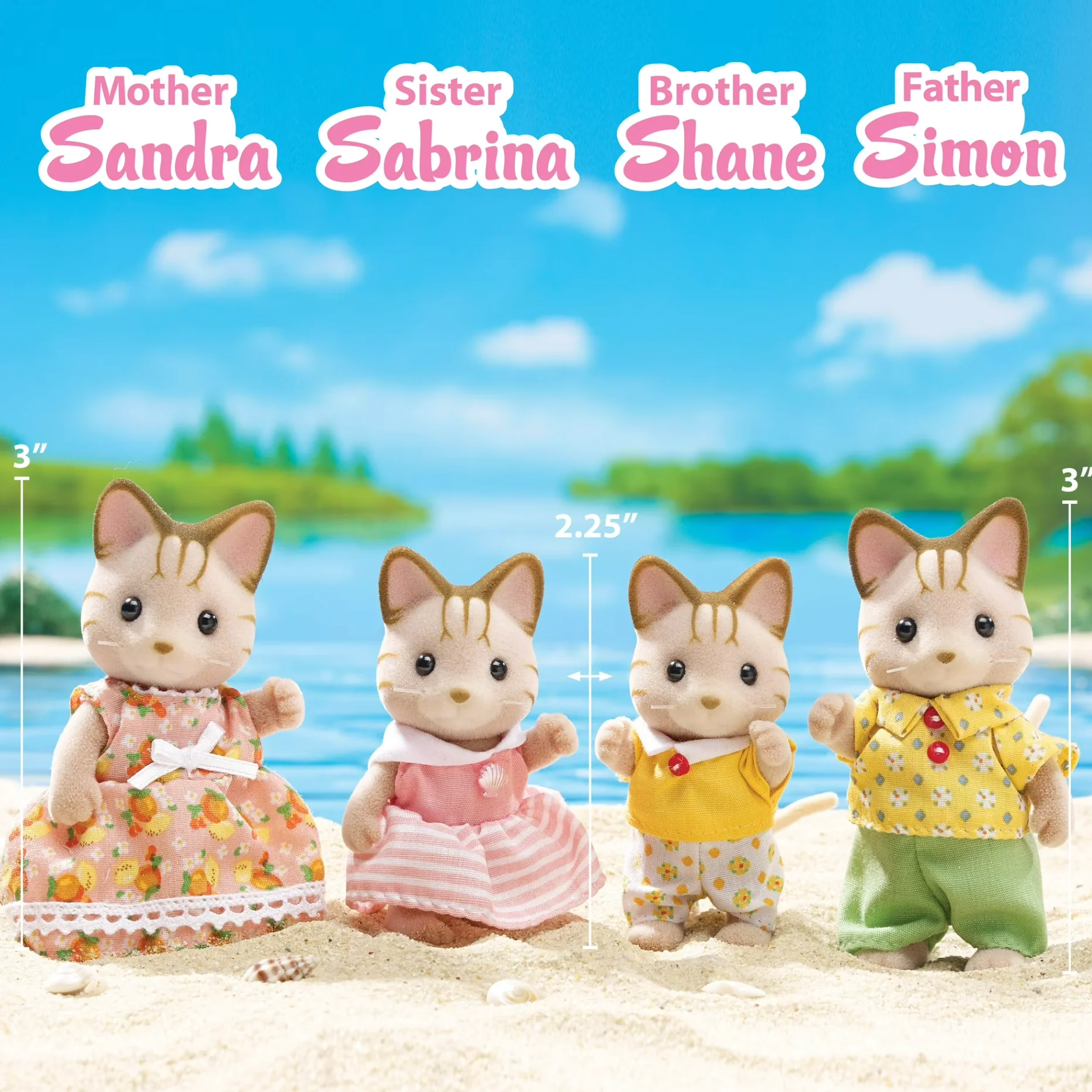 Calico Critters Sandy Cat Family - Image 2