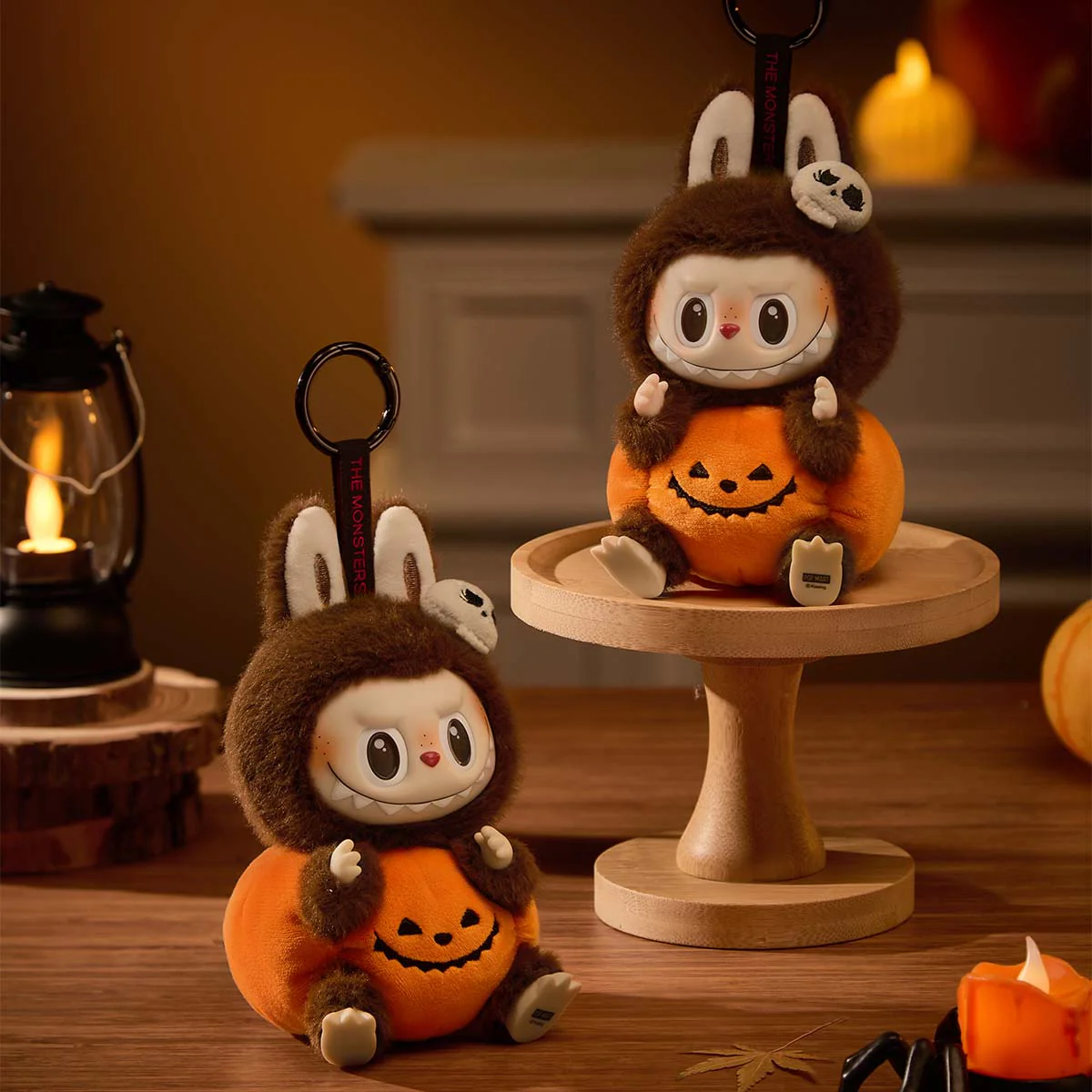 Happy Halloween Party Series-Sitting Pumpkin Vinyl Plush Pendant - Image 5