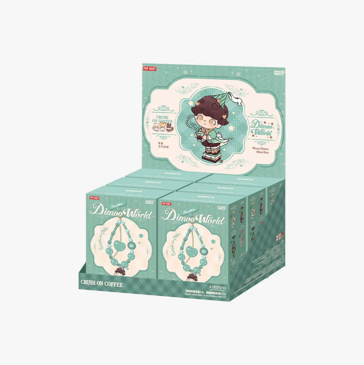 DIMOO Crush on Coffee Series-Phone Charm Blind Box - Image 8