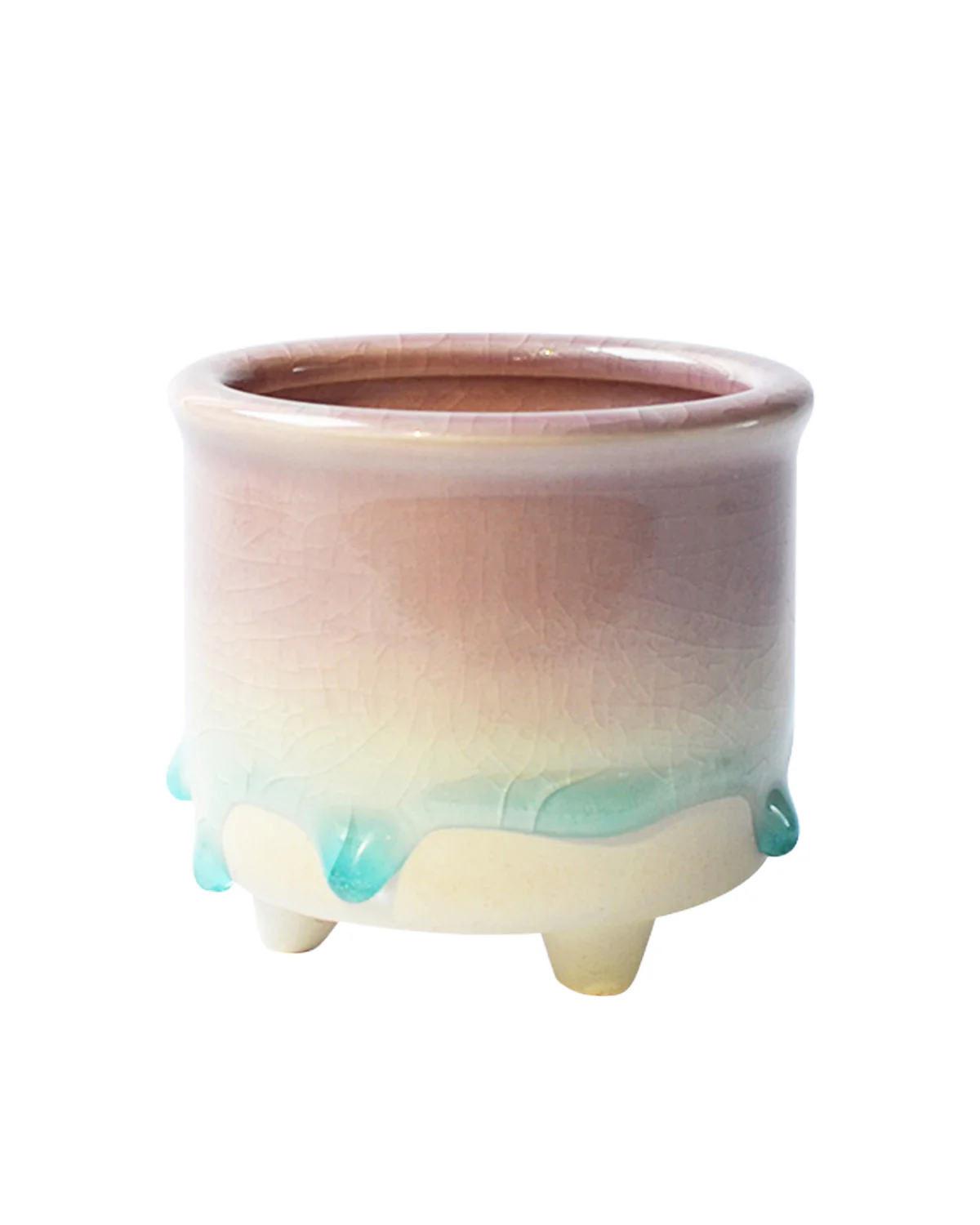 Dripping Glazed Blue Dropping Pots - Image 3