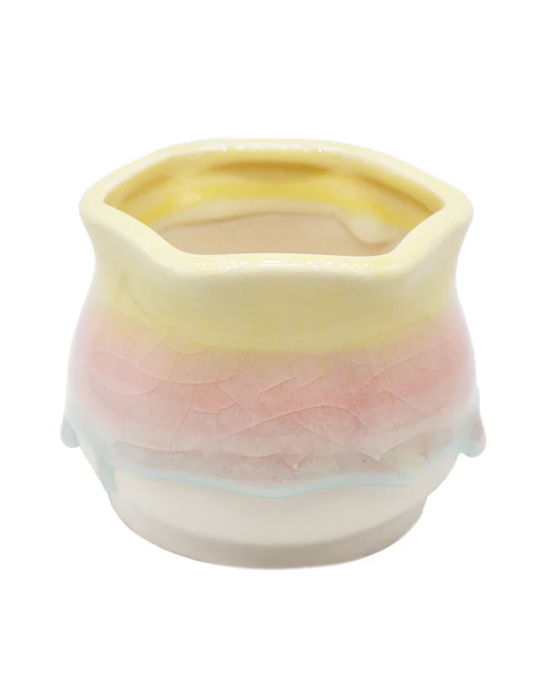 Dripping Glazed Lotus - yellow/pink - Image 2