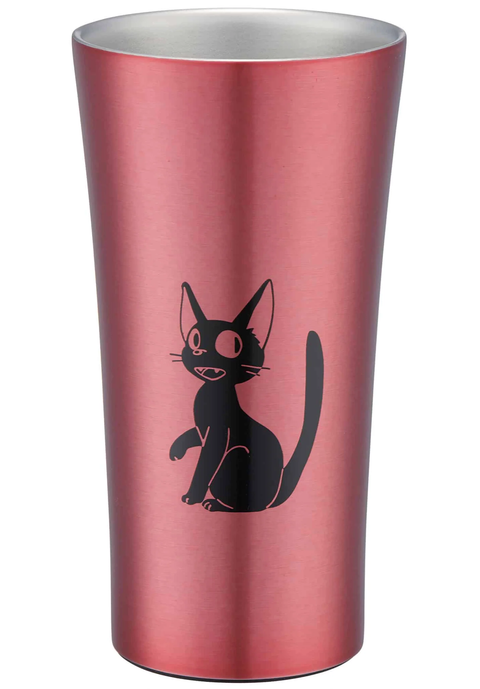 Ghibli - Kiki’s Delivery Service Stainless Steel Tumbler 13.52oz (Jiji) – Pink - Image 2