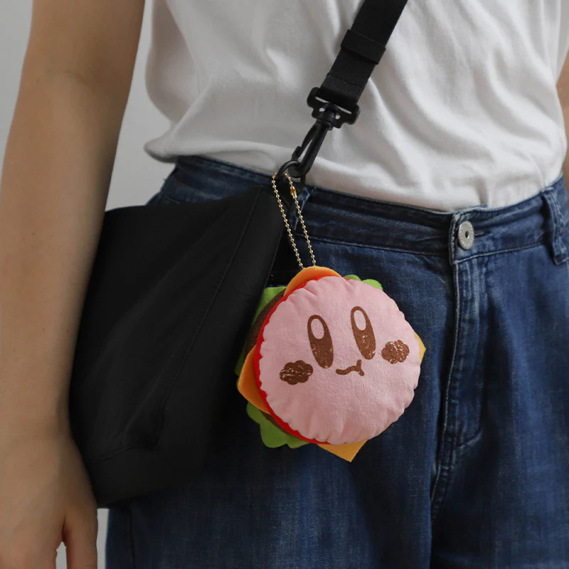 Kirby Café Plush Keychain Burger - Image 4