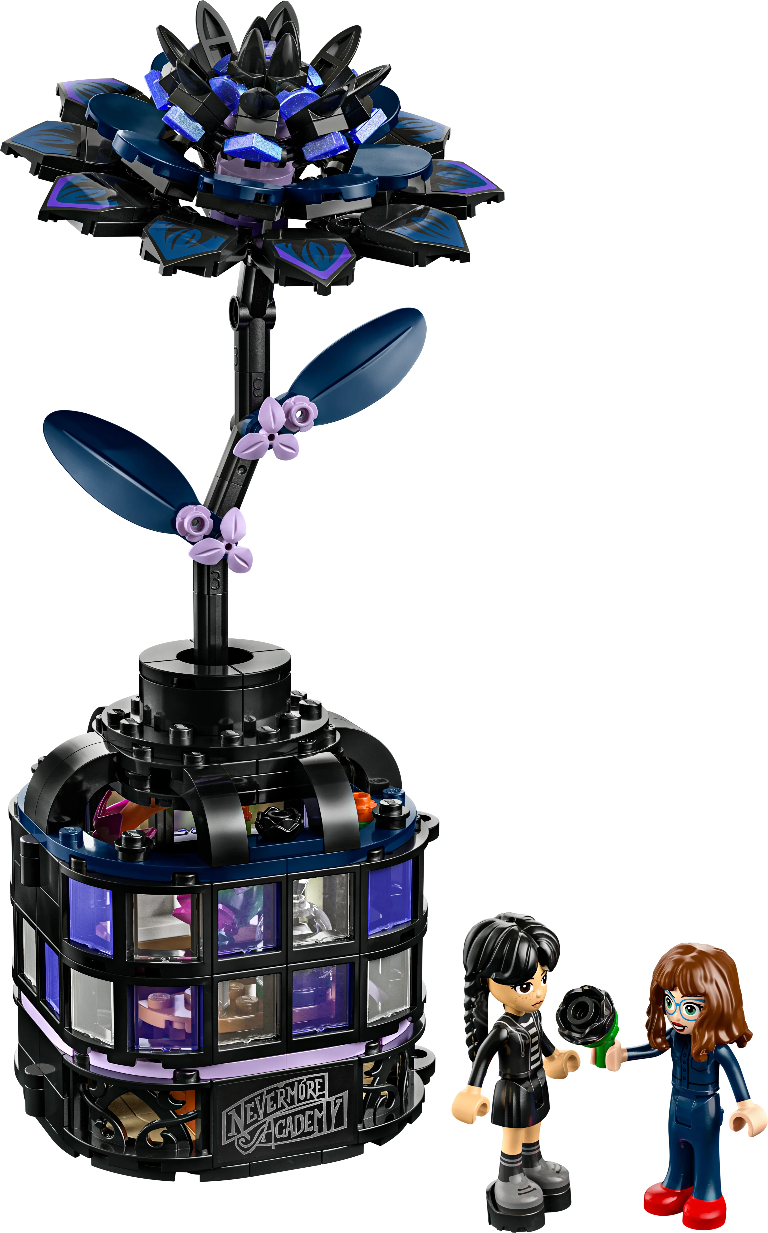Lego Black Dahlia Flower - Wednesday - Image 3