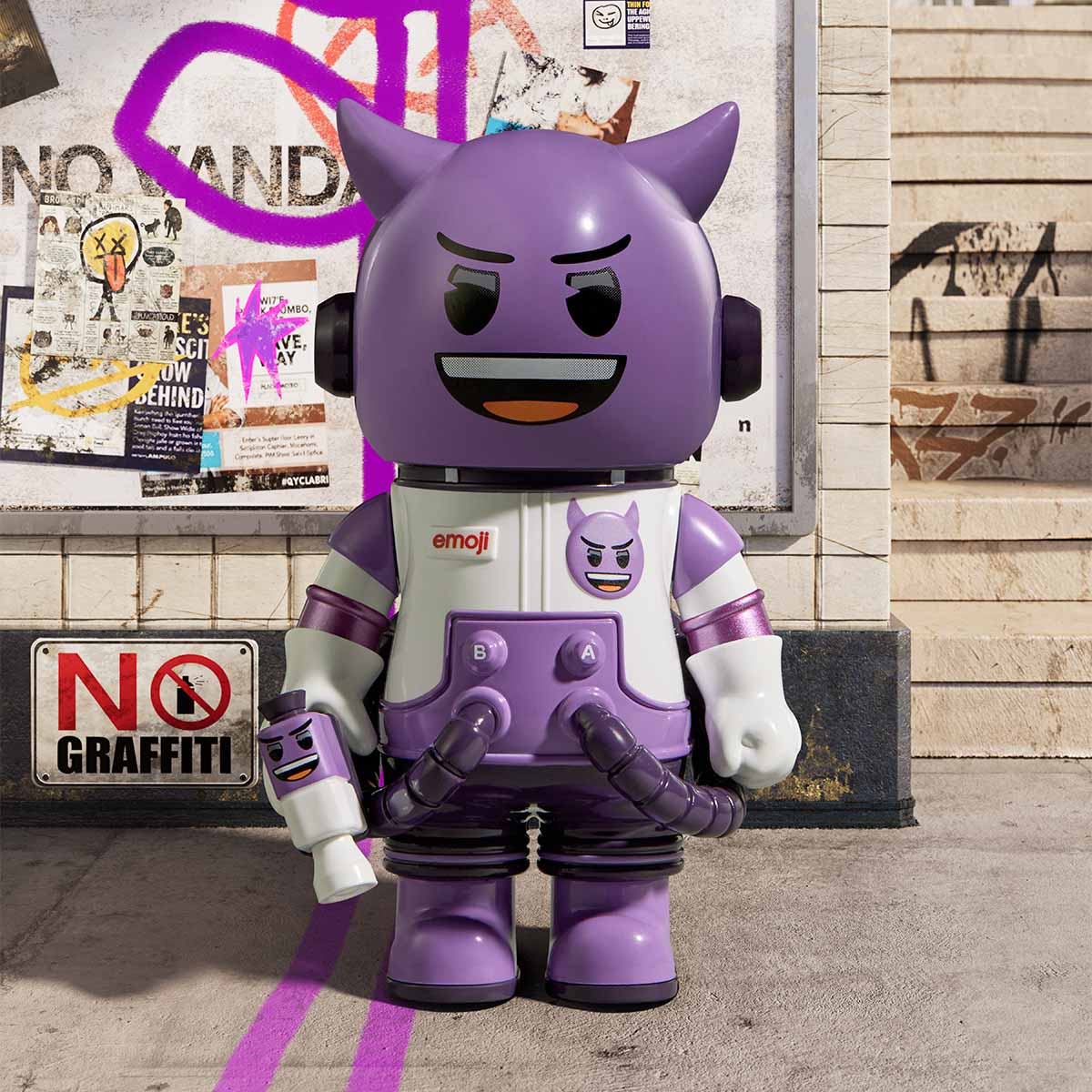 MEGA SPACE MOLLY 100% × emoji™ Series - Image 2