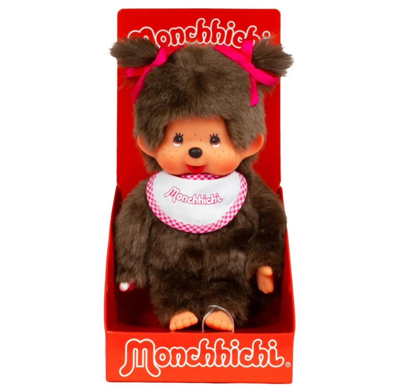 Monchhichi Classic Plush Girl - Pink