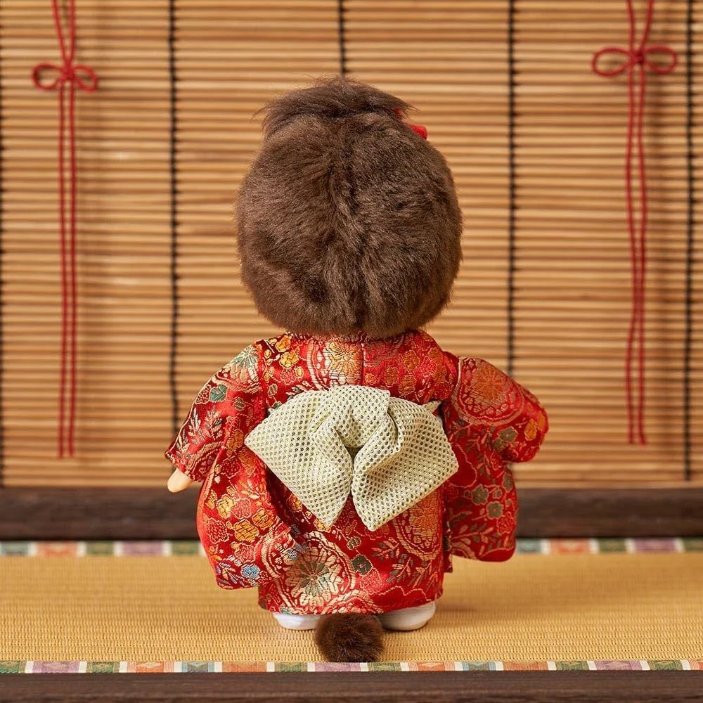 Monchhichi Red Kimono Girl Standing - Image 3