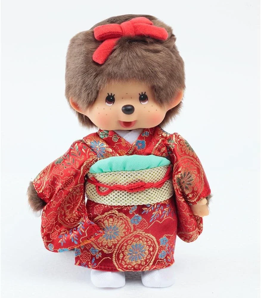 Monchhichi Red Kimono Girl Standing - Image 4