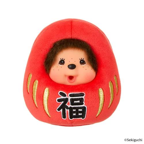Monchhichi Lucky Daruma Keychain - Image 2