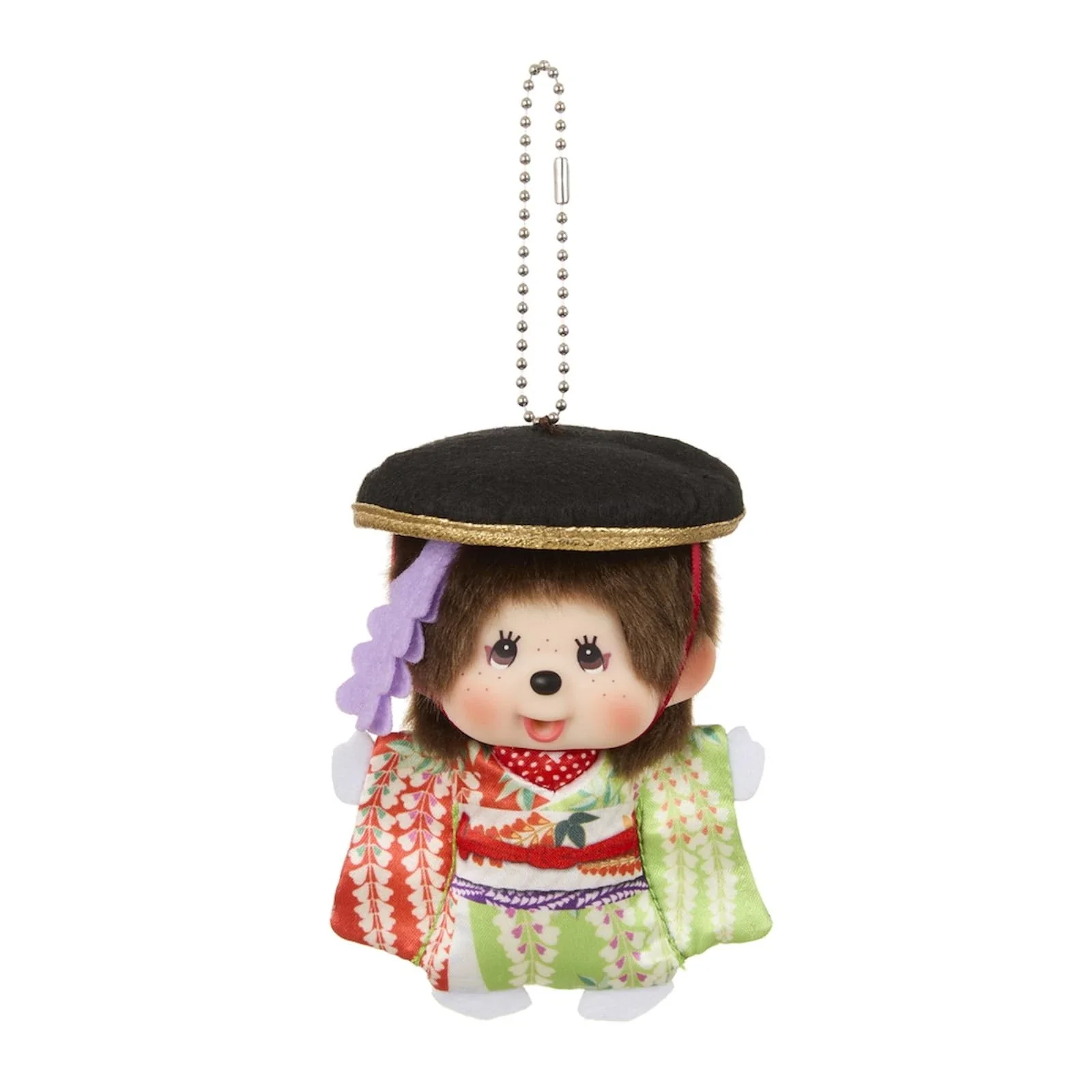 Big Head Monchhichi Keychain Kabuki Edition - Image 2