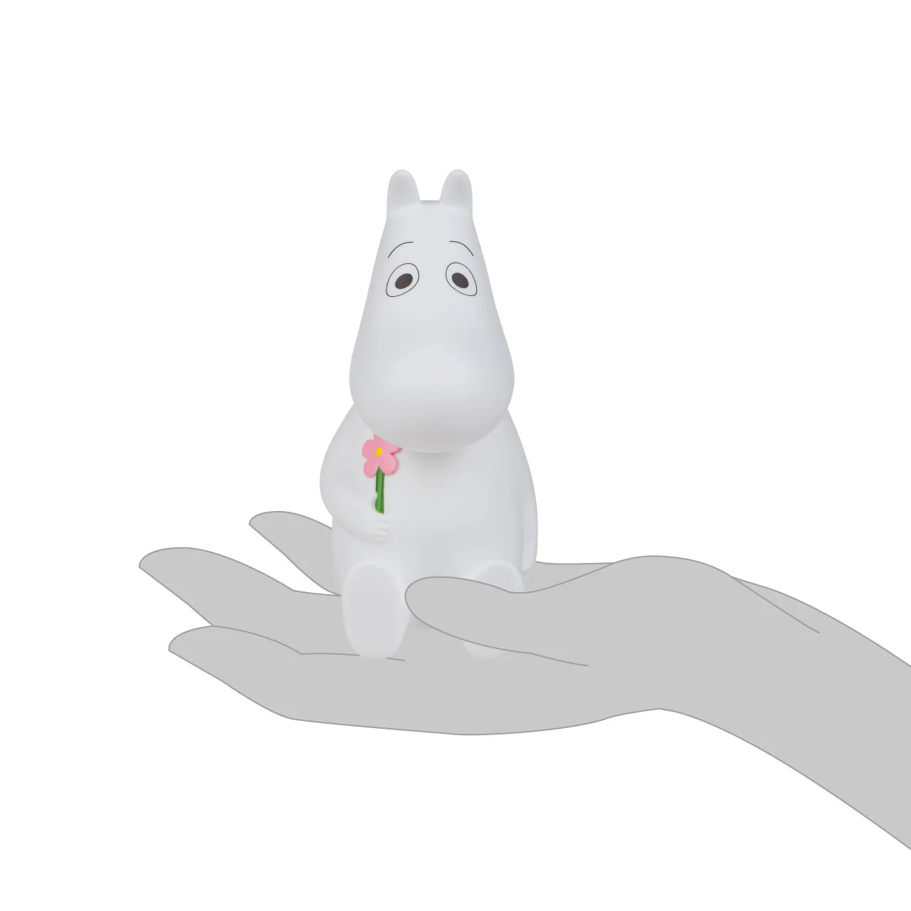 Moomintroll Holding a Flower Vinyl Coin Bank - Image 2