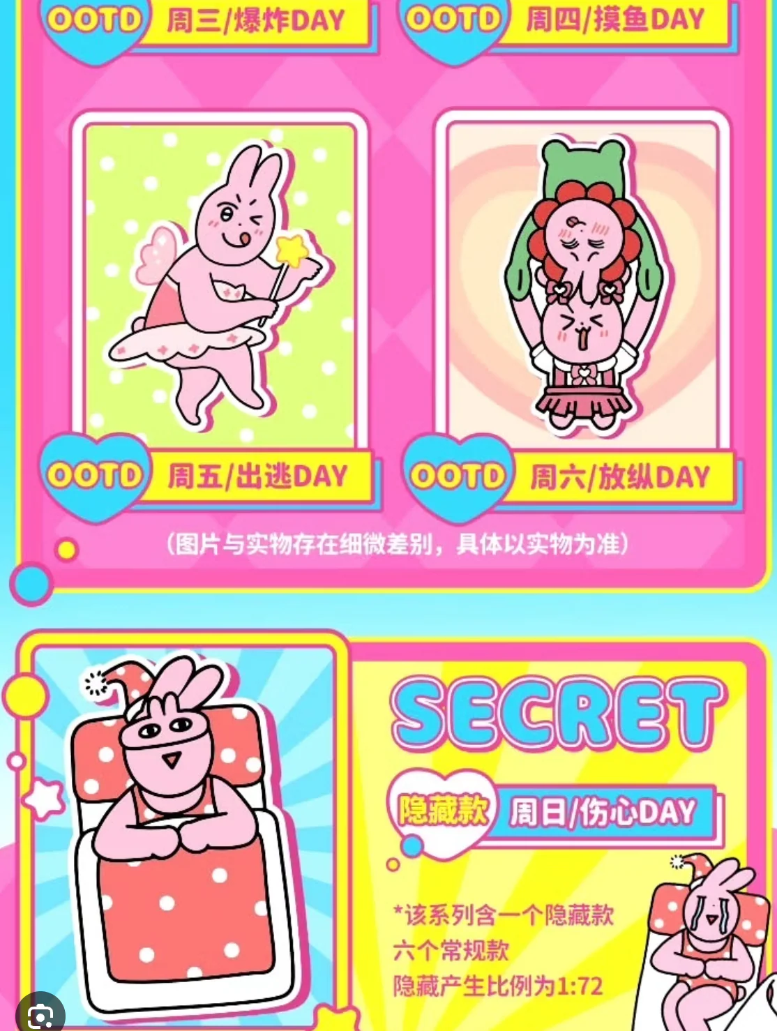 PLZDOT My Friend Rabbit OOTD Plush Series Blind Box - Image 5