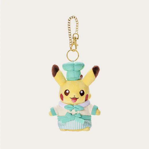 Pokémon Cafe Pikachu Plush Keychain - Image 3
