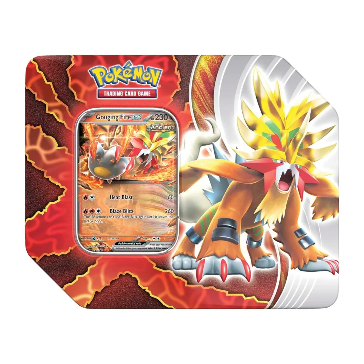 Pokemon: Paradox Destinies Tin - Gouging Fire ex