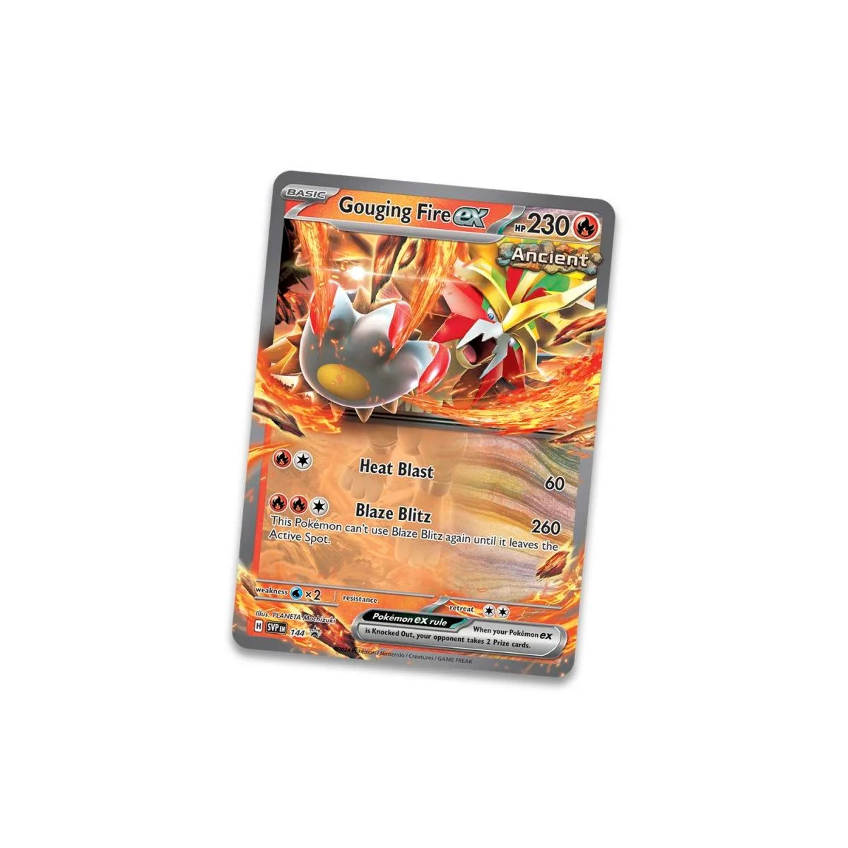 Pokemon: Paradox Destinies Tin - Gouging Fire ex - Image 3