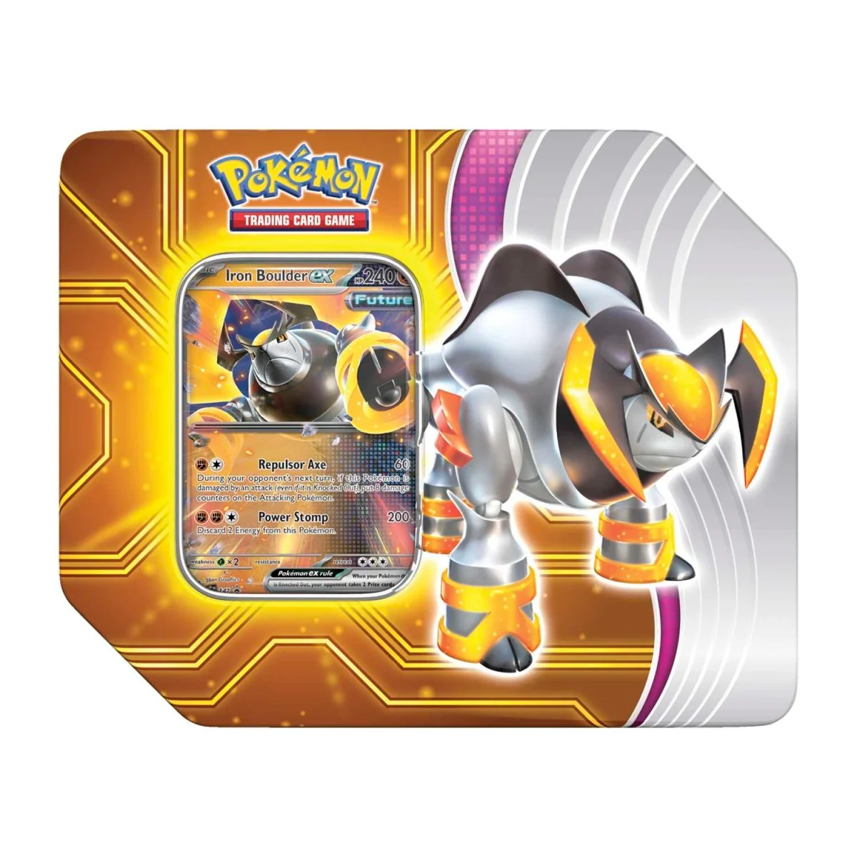 Pokemon: Paradox Destinies Tin - Iron Boulder ex