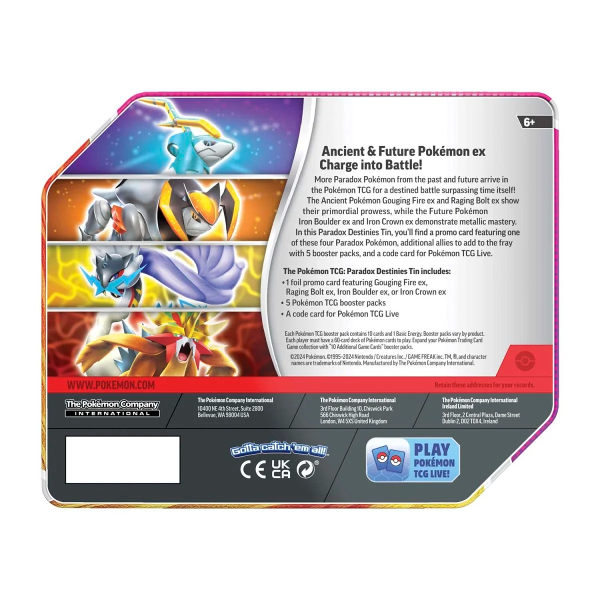 Pokemon: Paradox Destinies Tin - Iron Boulder ex - Image 4