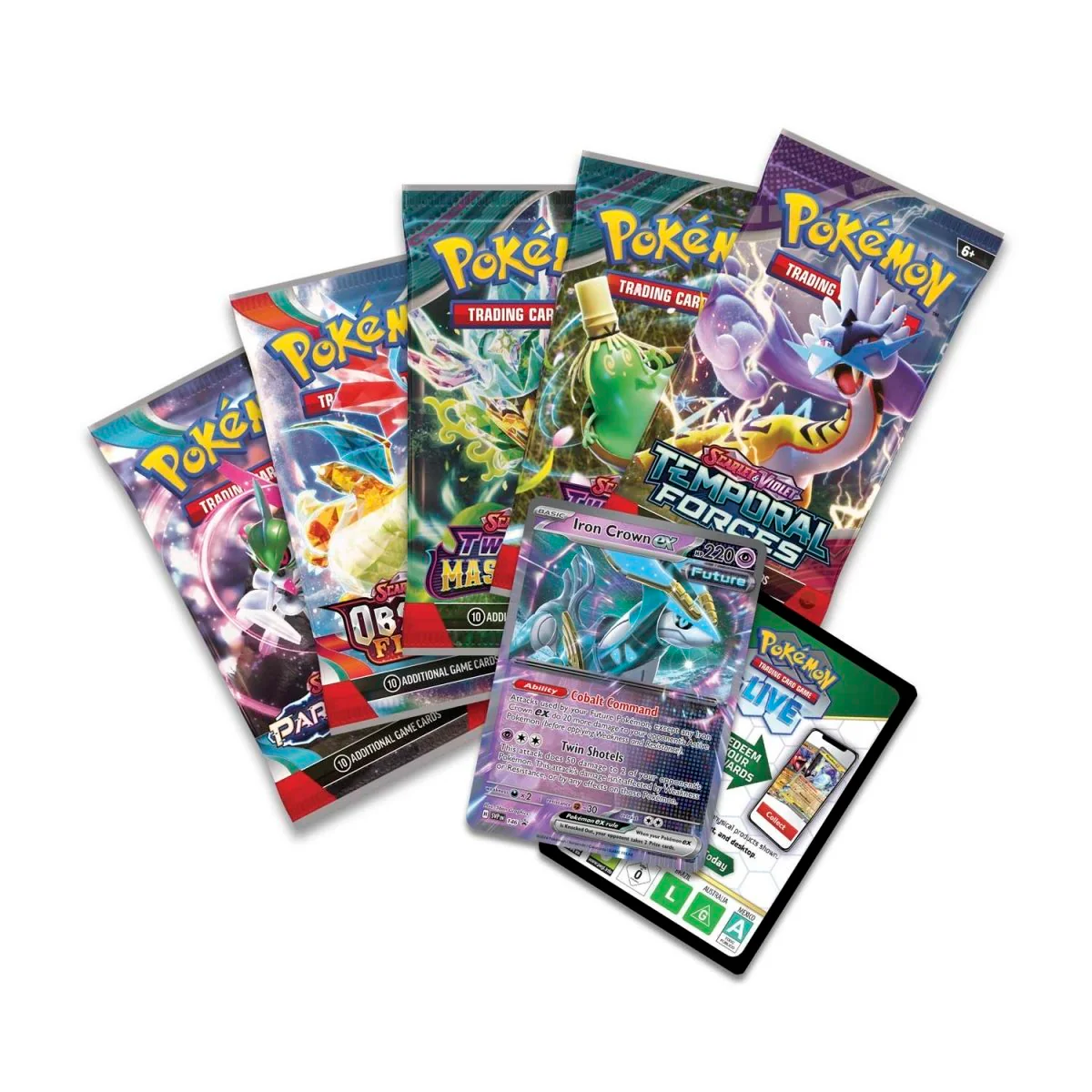 Pokemon: Paradox Destinies Tin - Iron Crown ex - Image 2