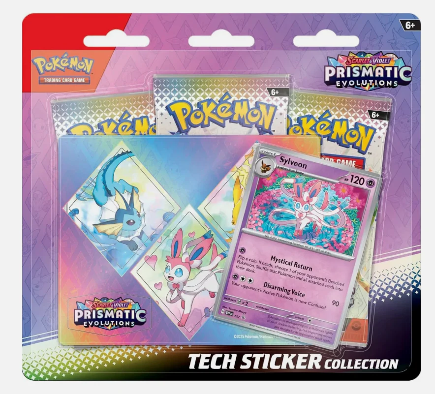 Pokémon Prismatic Evolutions - Tech Sticker Collection - Sylveon