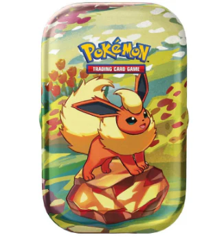 Pokémon Scarlet & Violet 8.5 Prismatic Evolutions Mini Tins - Flareon