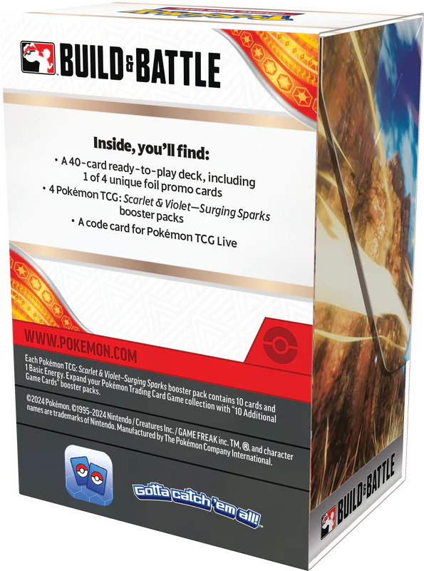 Pokemon: Scarlet & Violet - Surging Sparks - Build & Battle Box - Image 3