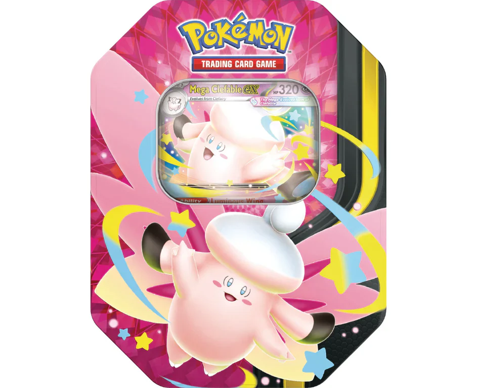 Pokemon TCG: Mega Moonlit Tin - Mega Clefable ex
