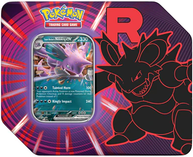 Pokémon TCG: Team Rocket Tin – Nidoking ex