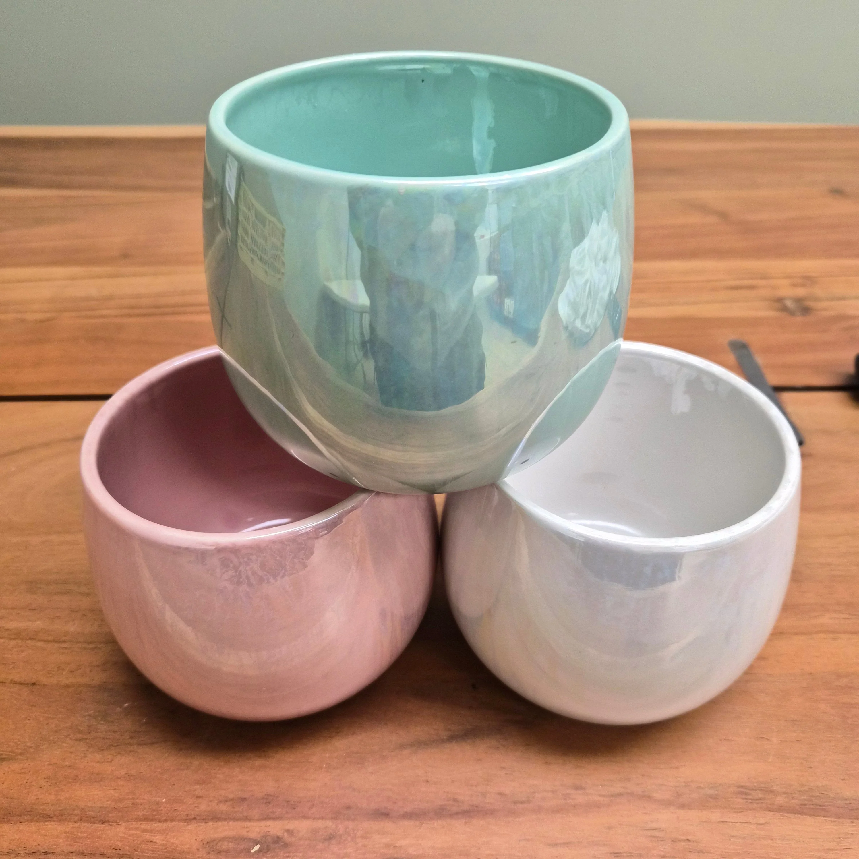 Reactive Glaze Bowl Planter