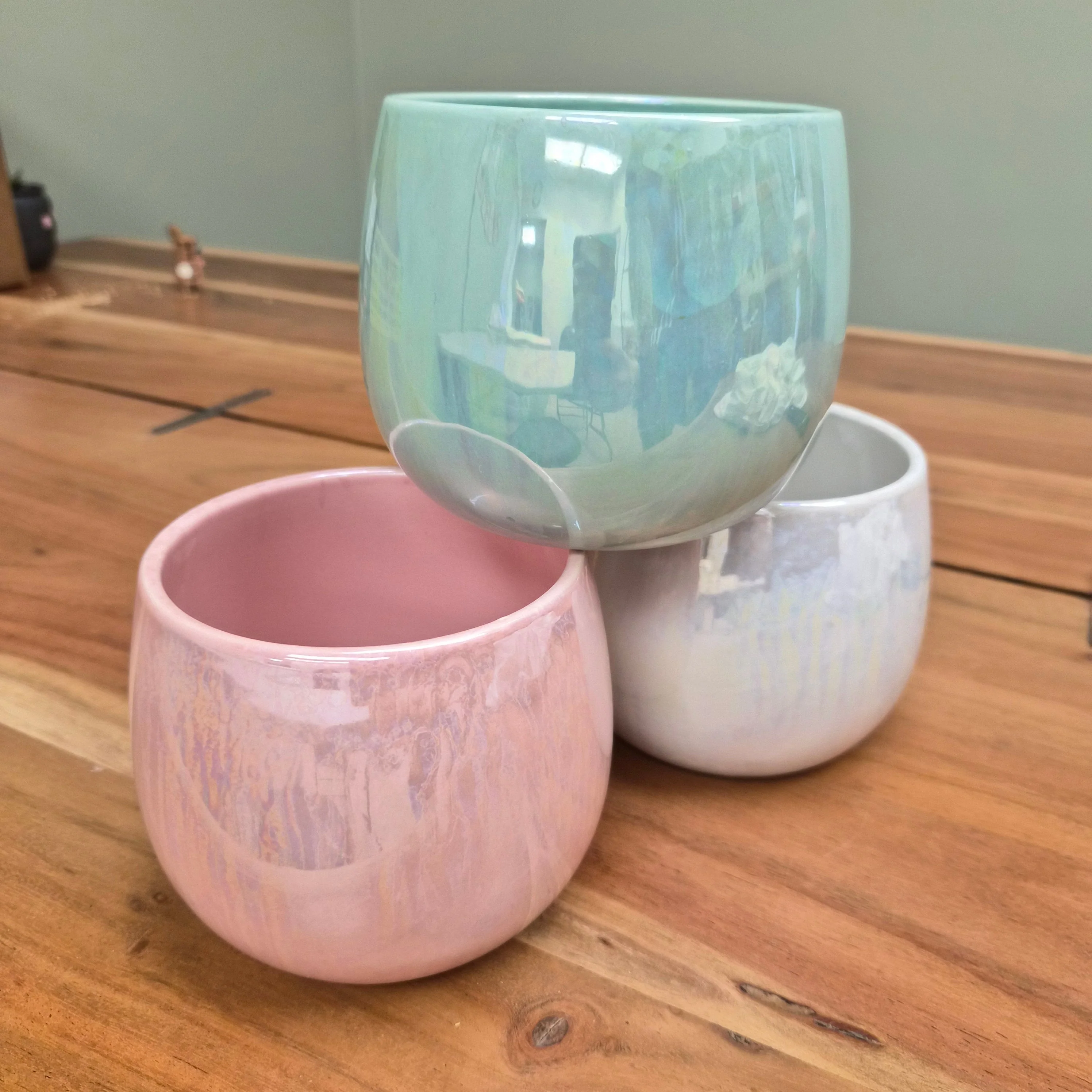 Reactive Glaze Bowl Planter - Image 2