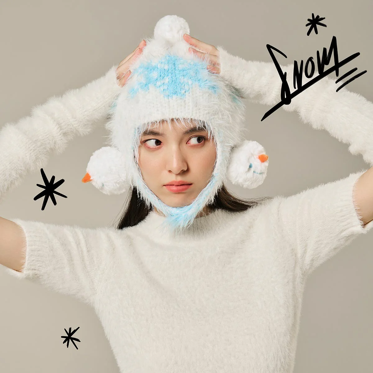 SKULLPANDA Tell Me What You Want Series Knitted Beanie - Image 5