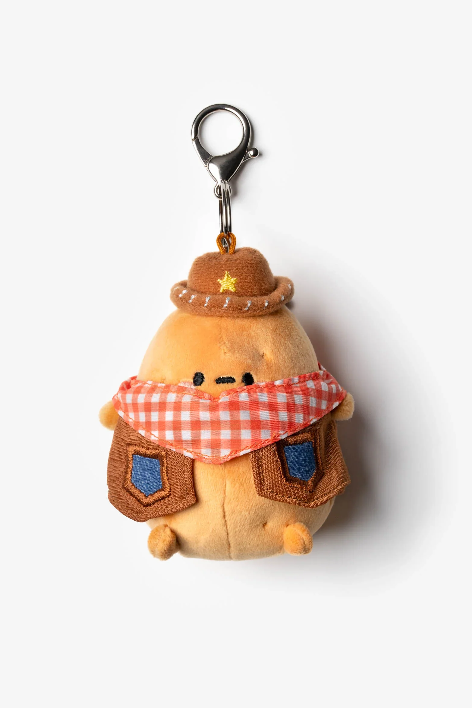 Smoko Gingham Cowboy Tayto Potato Bag Charm - Image 4
