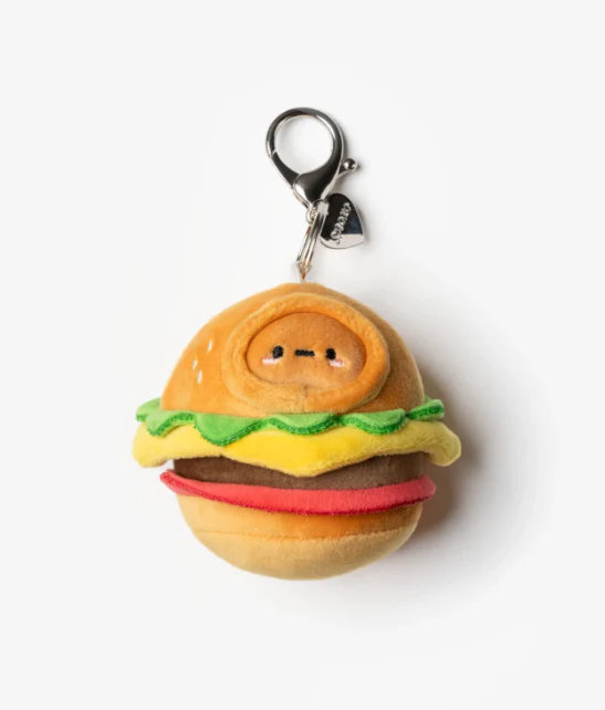 SMOKO Hamburger Tayto Plush Keychain
