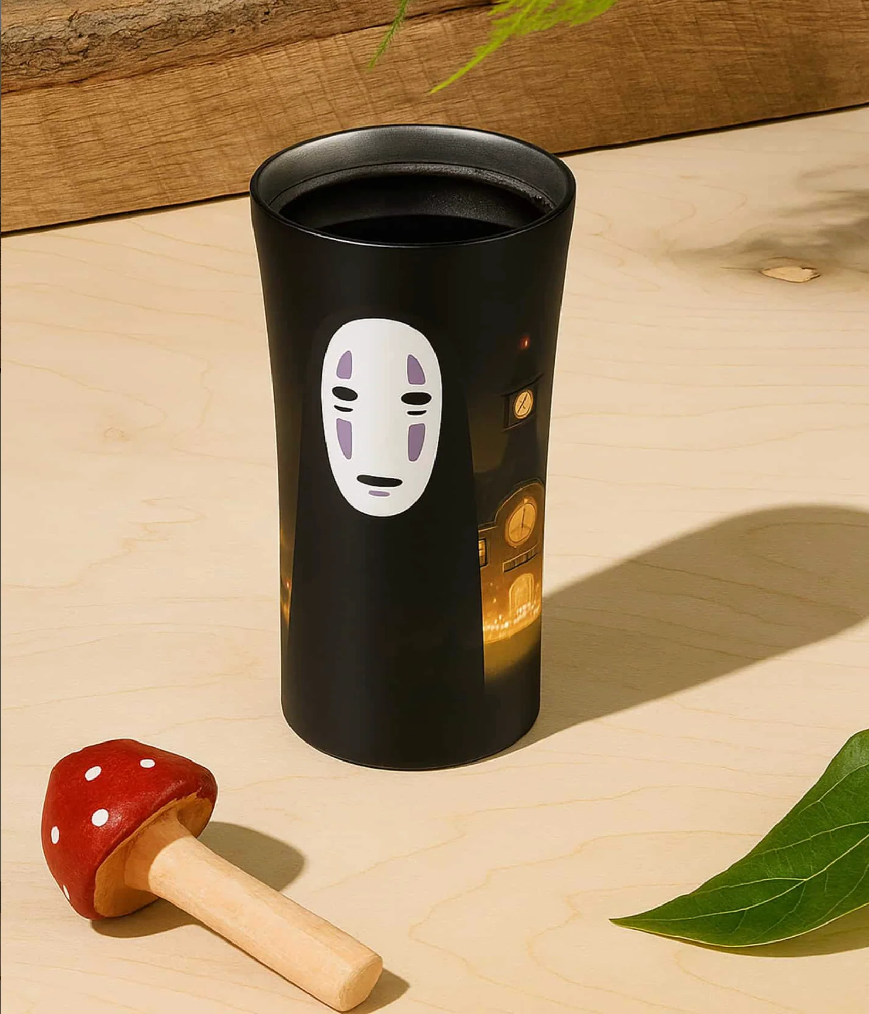 Ghibli - Spirited Away Stainless Steel Tumbler 10.14oz (No-Face) – Grey