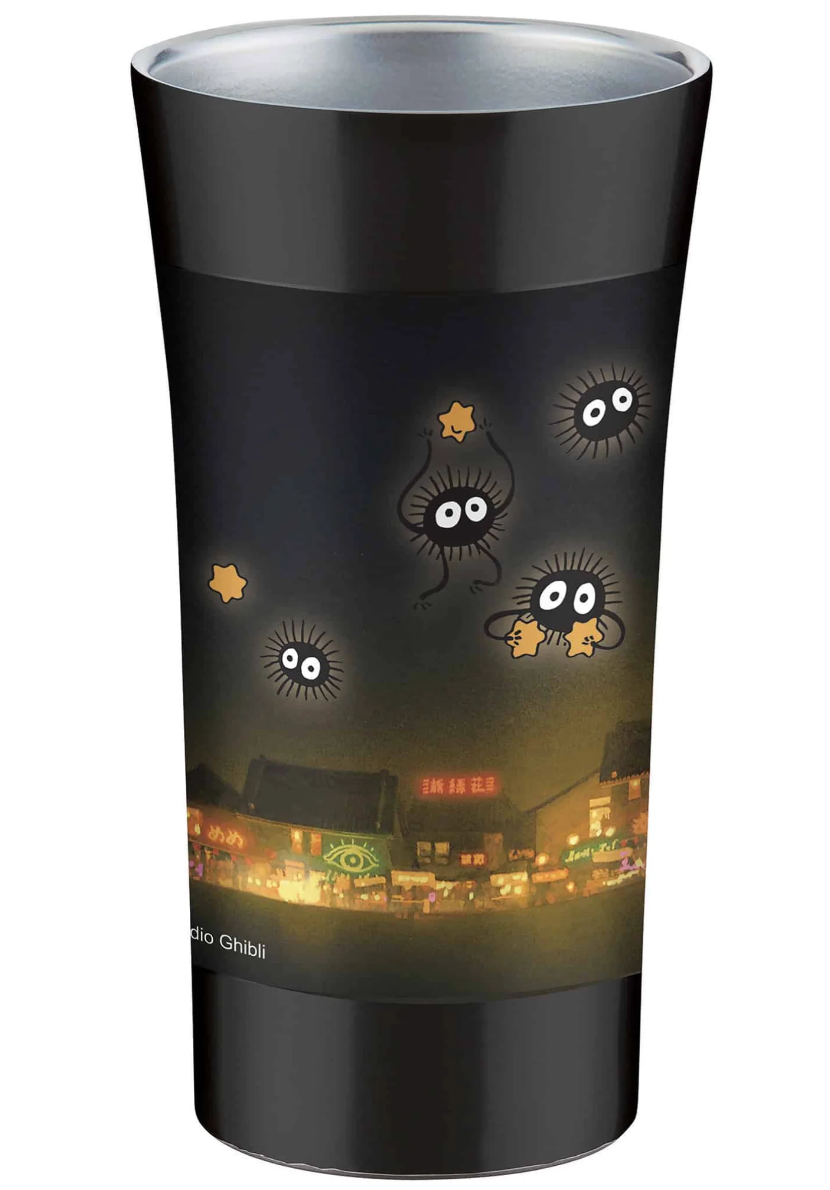Ghibli - Spirited Away Stainless Steel Tumbler 10.14oz (No-Face) – Grey - Image 2