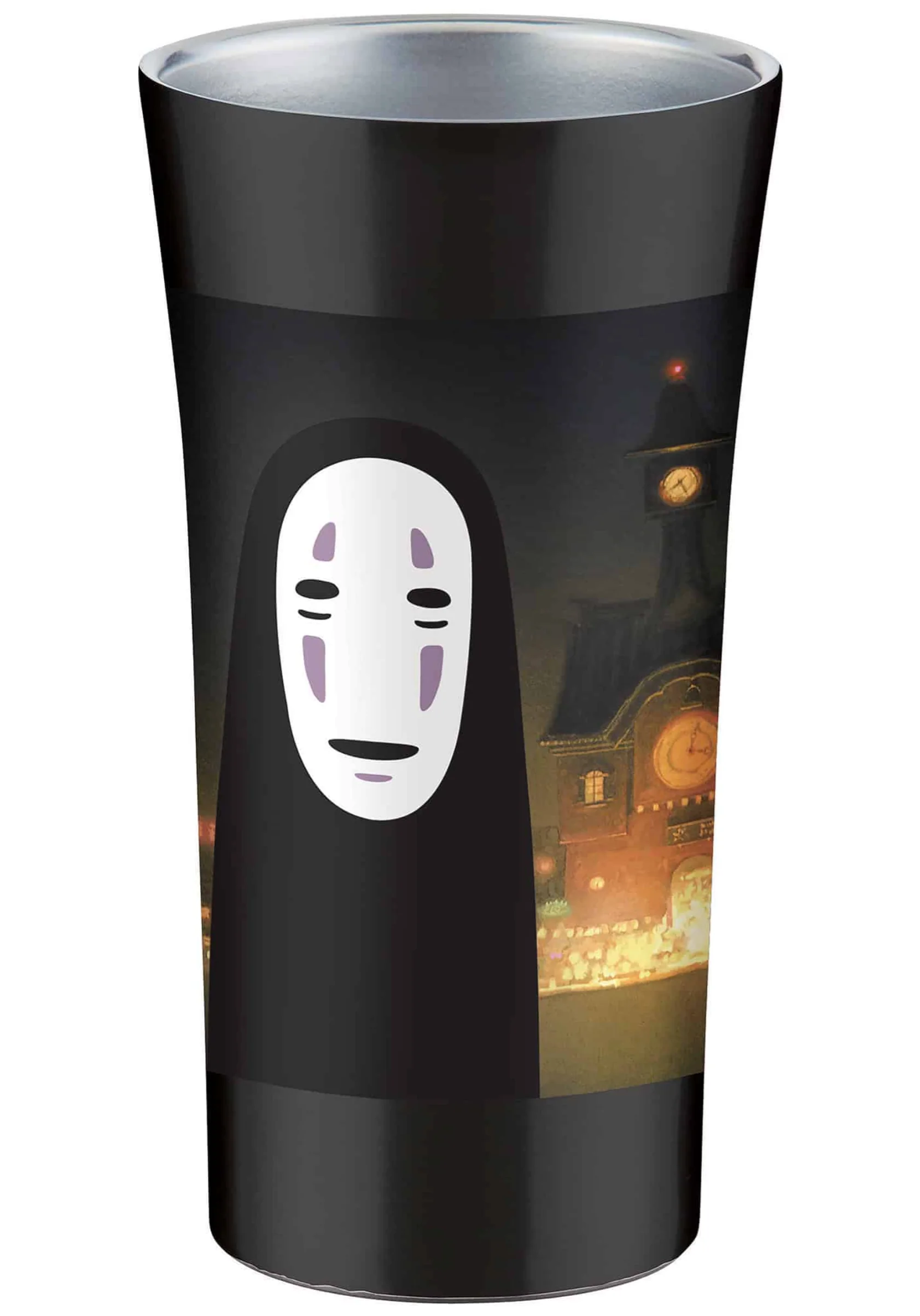 Ghibli - Spirited Away Stainless Steel Tumbler 10.14oz (No-Face) – Grey - Image 3