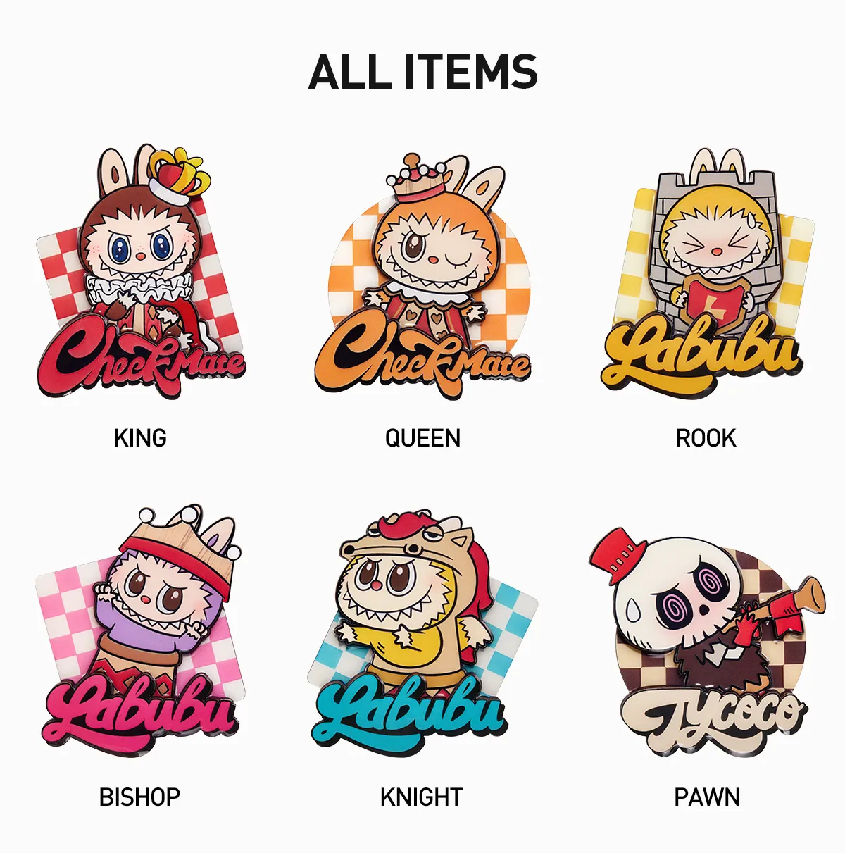 THE MONSTERS Let's Checkmate Series-Fridge Magnet Blind Box - Image 4